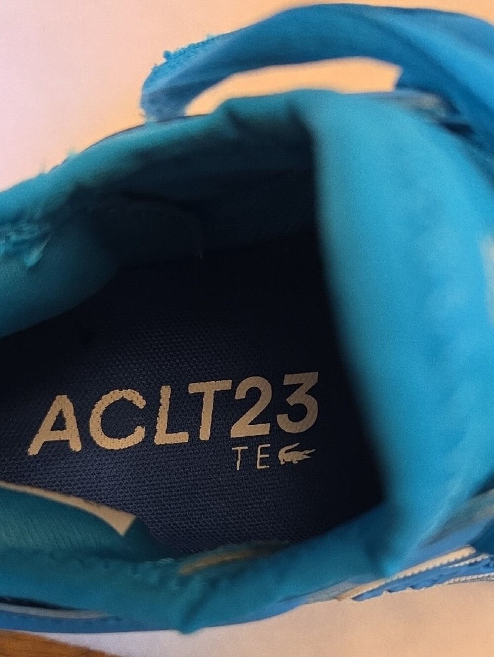 Lacoste ACLT23 - LSR FOAM Blue Athletic Lace-Up Sneakers - Picture 6 of 8